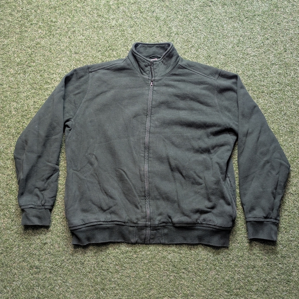 L.L. Bean Men's Dark Gray Zip-Up Sweater